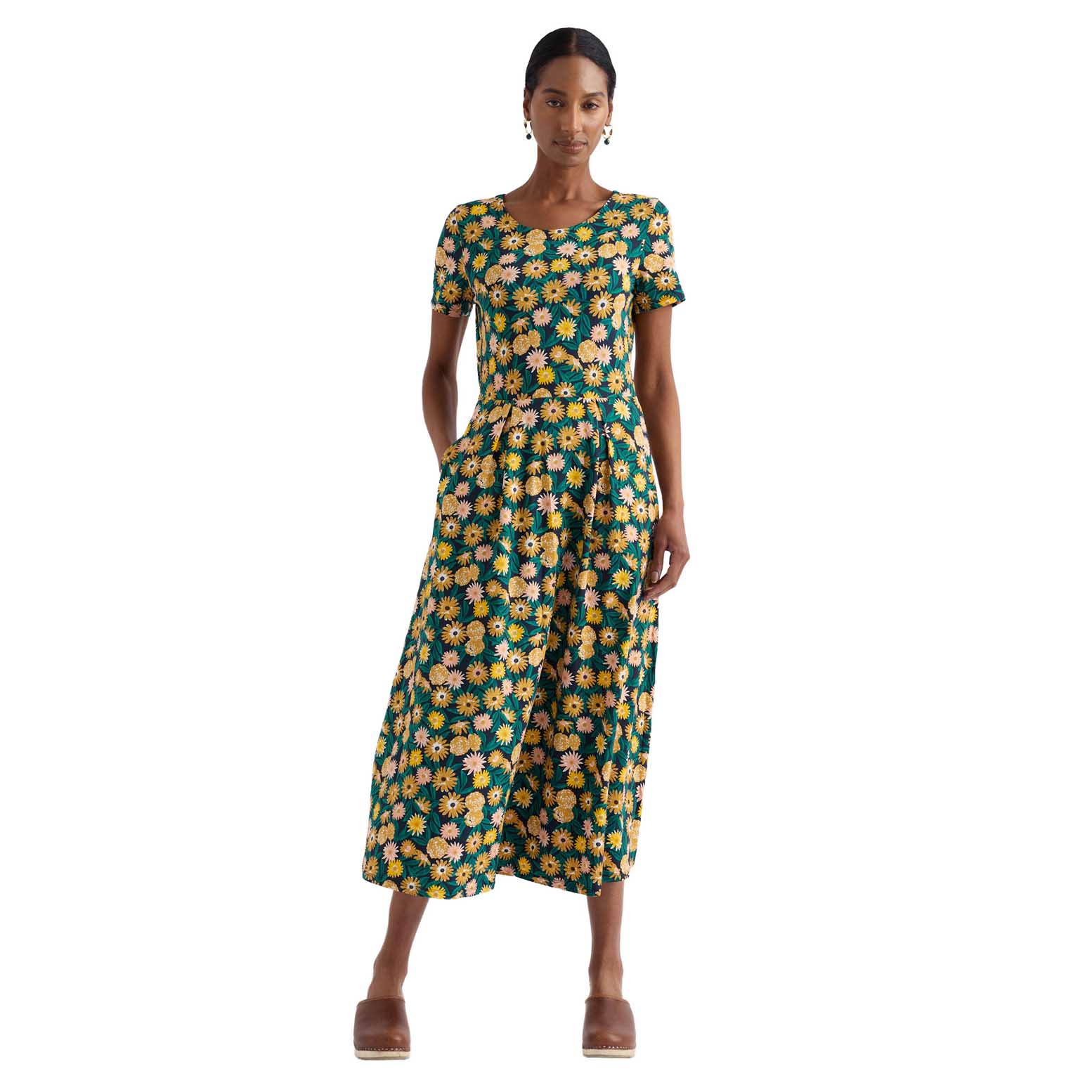 Seasalt Cornwall S/S Veronica Dress - Marigold Meadow Inkwell